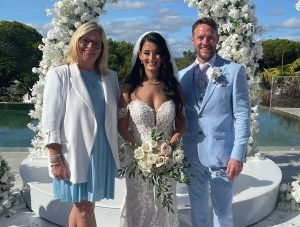 Photo of a heartfelt review for Kellie Hardie, The Algarve Celebrant, praising her for creating a personalised and memorable wedding ceremony.