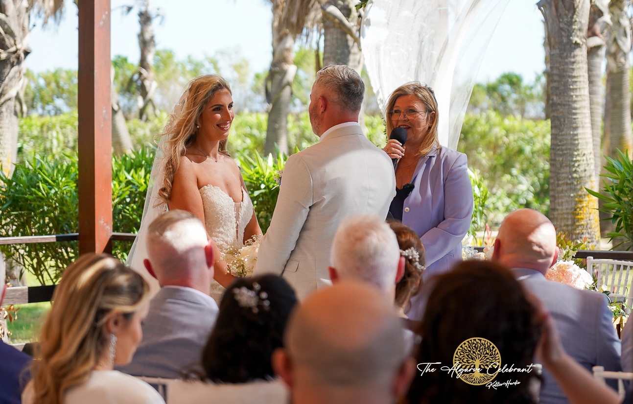 The Algarve Celebrant conducting a algarve wedding at the Vidamar The Algarve Celebrant conducting a algarve wedding at the Vidamar